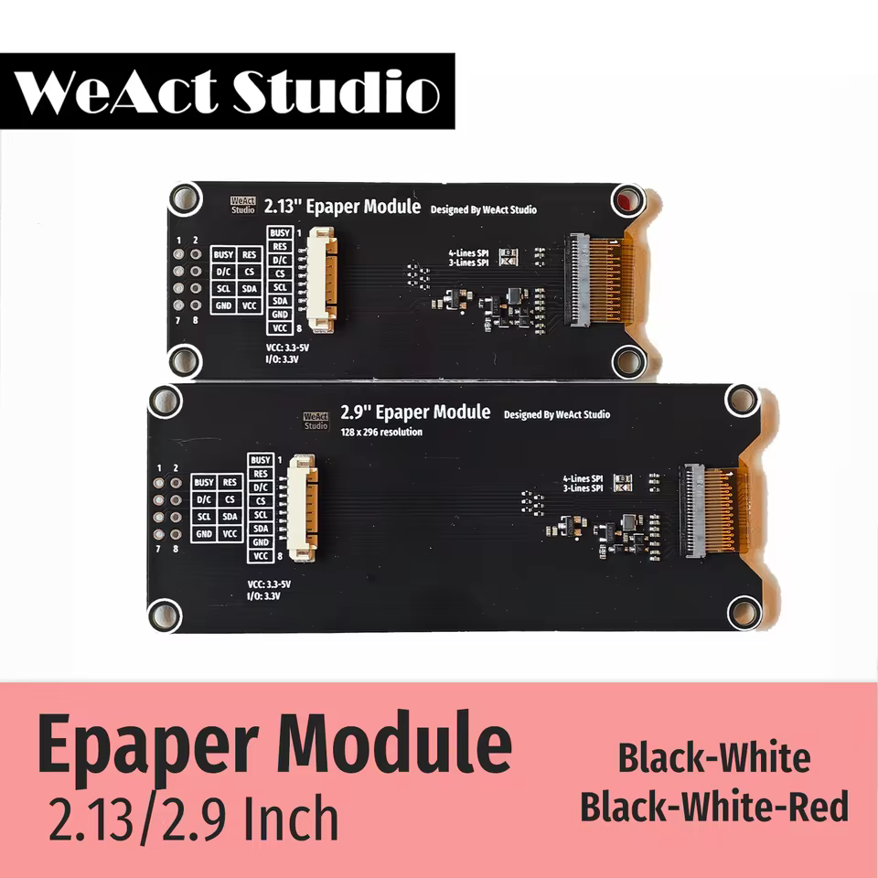 WeAct 2.13" EPD board back